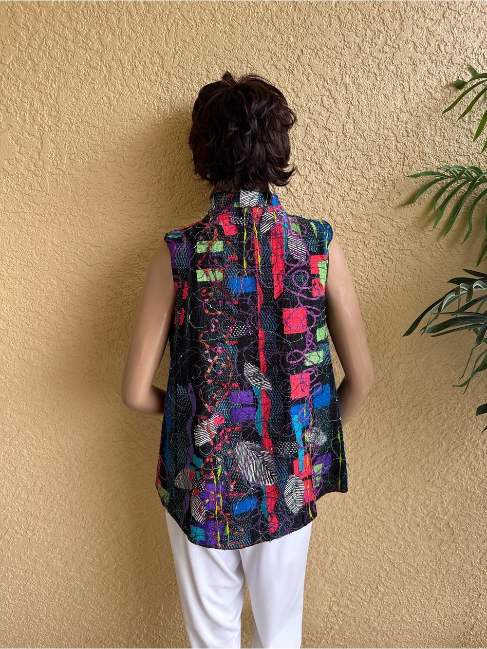Diane Prekup colorful stitching design A frame vest - Picture 9 of 13